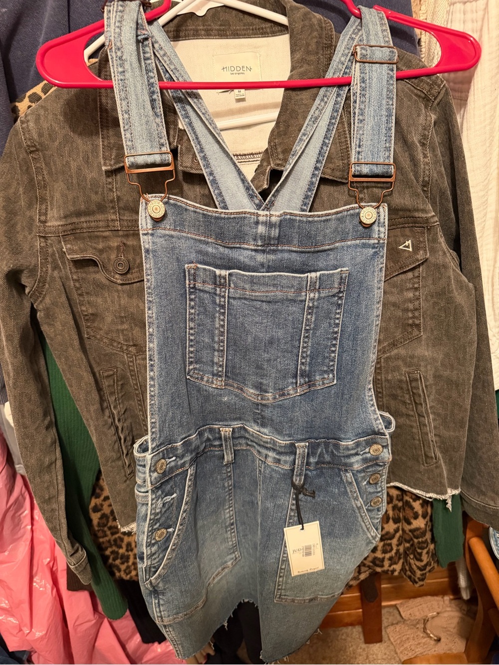 Judy Blue Light Blue Denim Overall Dress with Adjustable Straps